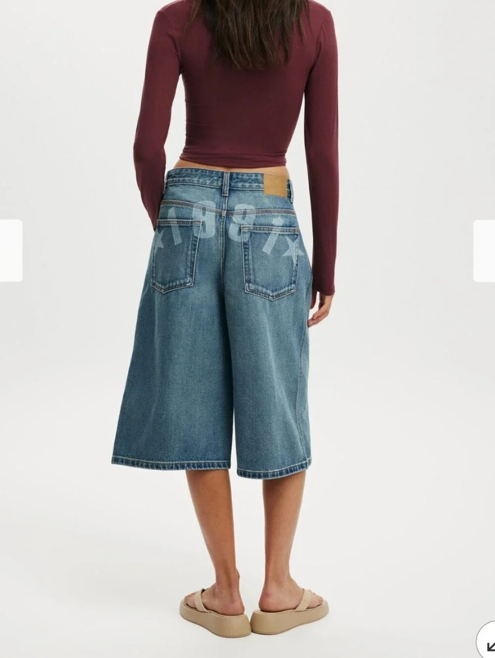 NWT 91 Baggy Denim Jort